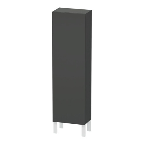Duravit Halbhochschrank L-Cube 40x24,3x132cm, Tür rechts, graphit matt