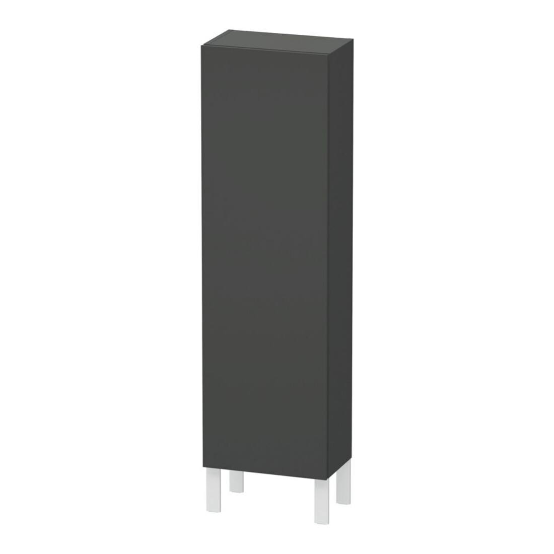 Duravit Halbhochschrank L-Cube 40x24,3x132cm, Tür rechts, graphit matt