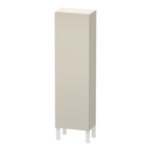 Duravit Halbhochschrank L-Cube 40x24,3x132cm, Tür rechts, taupe matt