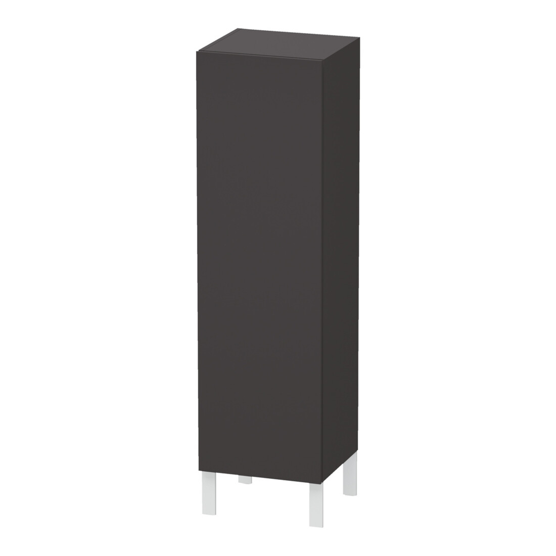 Duravit Halbhochschrank L-Cube 40x36,3x132cm, Tür li, graphit supermatt