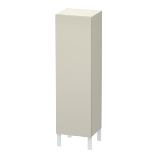 Duravit Halbhochschrank L-Cube 40x36,3x132cm, Tür li, taupe supermatt