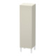 Duravit Halbhochschrank L-Cube 40x36,3x132cm, Tür li, taupe supermatt-1
