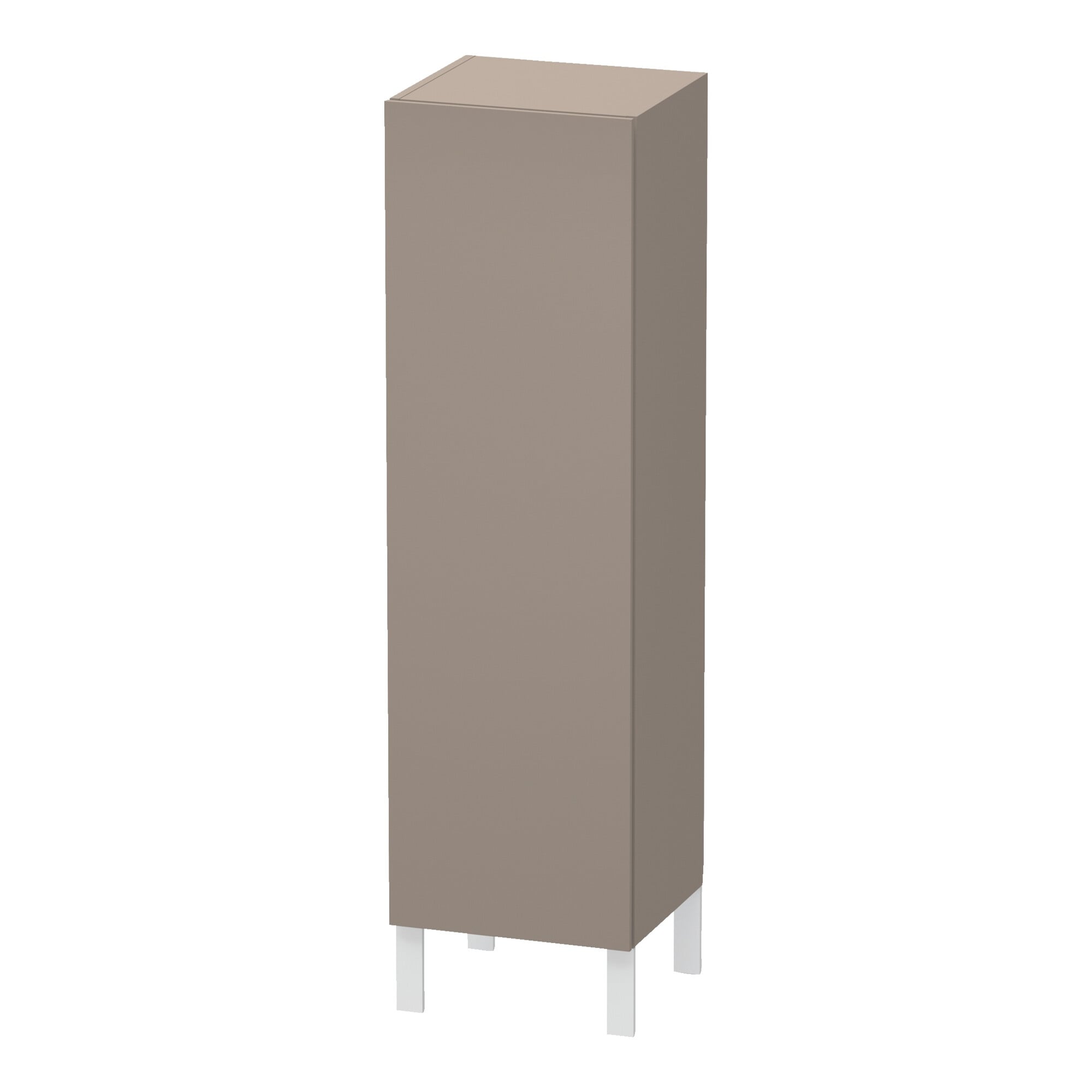 Duravit Halbhochschrank L-Cube 40x36,3x132cm, Tür links, basalt matt
