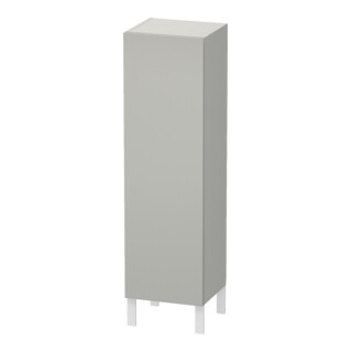 Duravit Halbhochschrank L-Cube 40x36,3x132cm, Tür links, betongrau matt