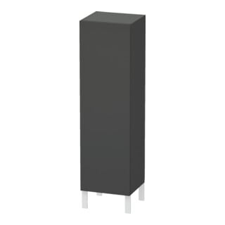 Duravit Halbhochschrank L-Cube 40x36,3x132cm, Tür links, graphit matt