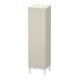 Duravit Halbhochschrank L-Cube 40x36,3x132cm, Tür links, taupe matt-1