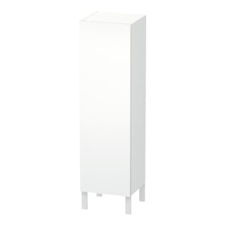 Duravit Halbhochschrank L-Cube 40x36,3x132cm, Tür links, weiß supermatt