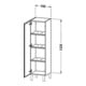 Duravit Halbhochschrank L-Cube 40x36,3x132cm, Tür re, eiche marmoriert