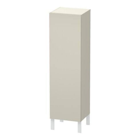 Duravit Halbhochschrank L-Cube 40x36,3x132cm, Tür re, taupe supermatt