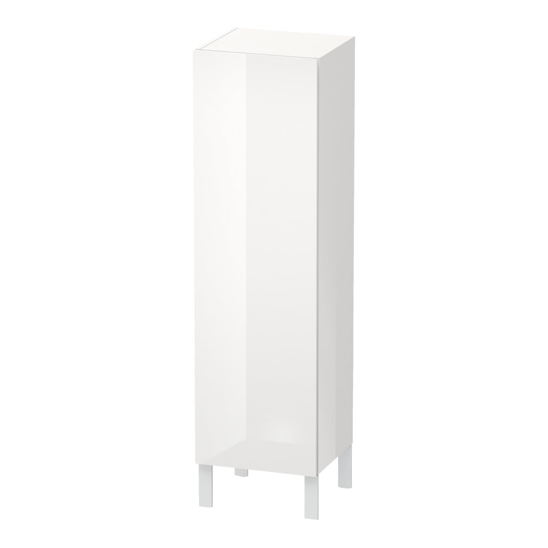 Duravit Halbhochschrank L-Cube 40x36,3x132cm, Tür re, weiß Hochglanz