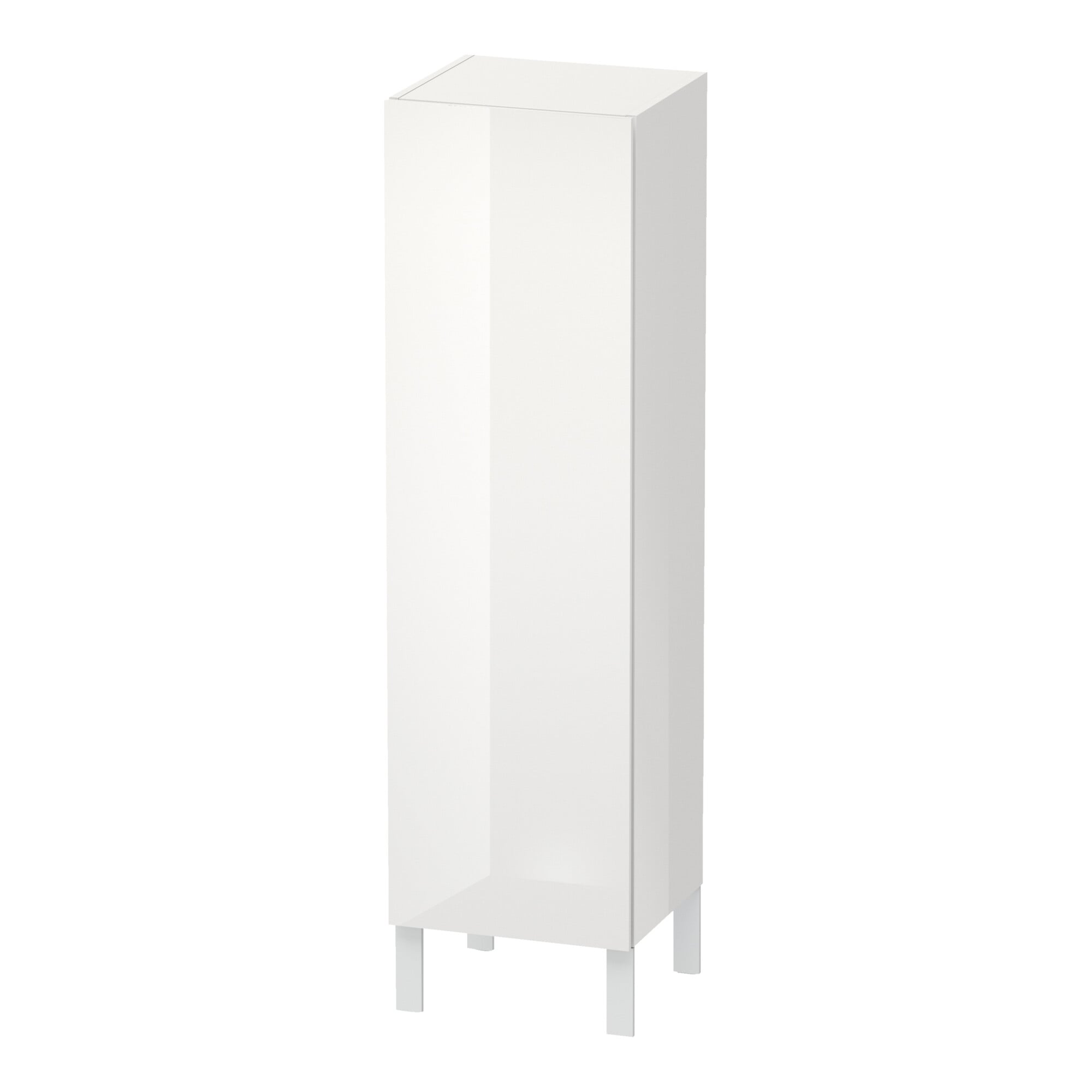 Duravit Halbhochschrank L-Cube 40x36,3x132cm, Tür re, weiß Hochglanz