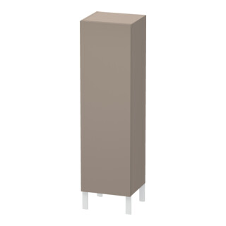 Duravit Halbhochschrank L-Cube 40x36,3x132cm, Tür rechts, basalt matt