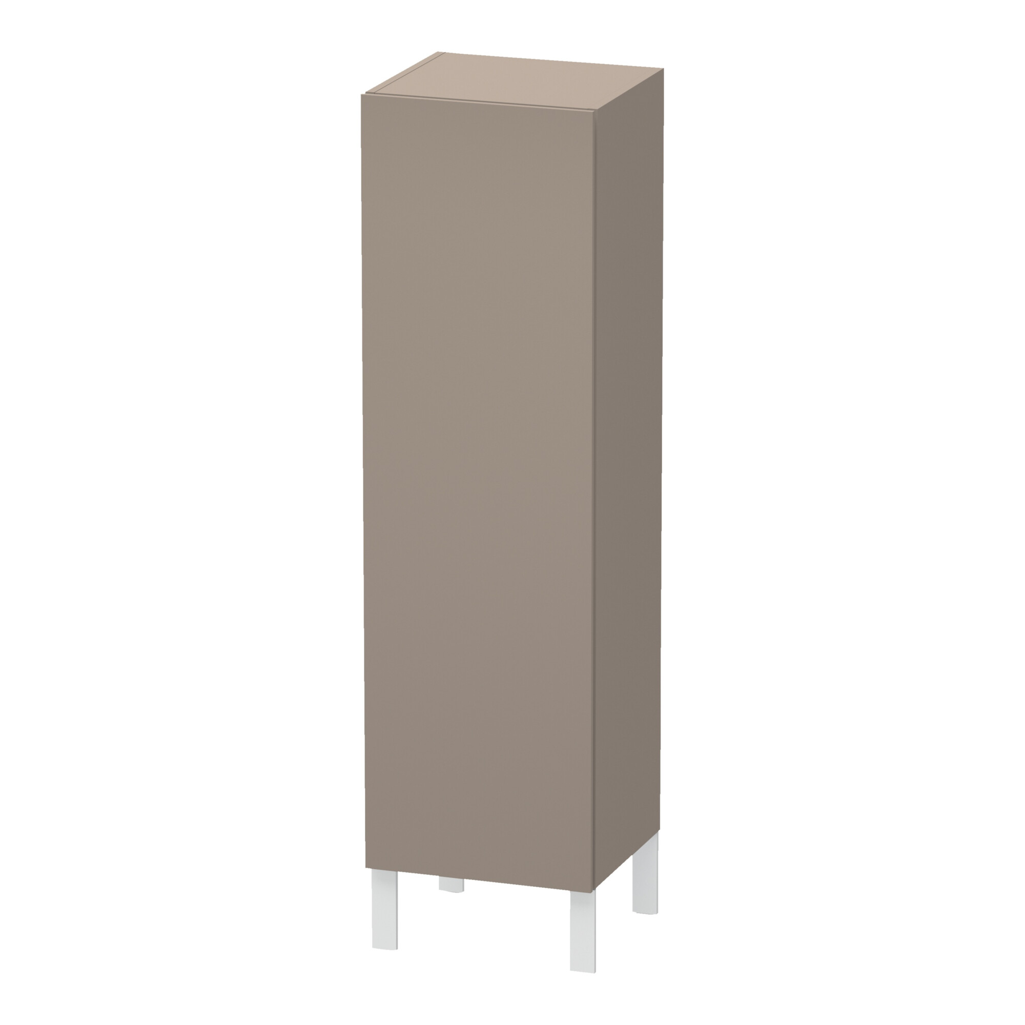 Duravit Halbhochschrank L-Cube 40x36,3x132cm, Tür rechts, basalt matt