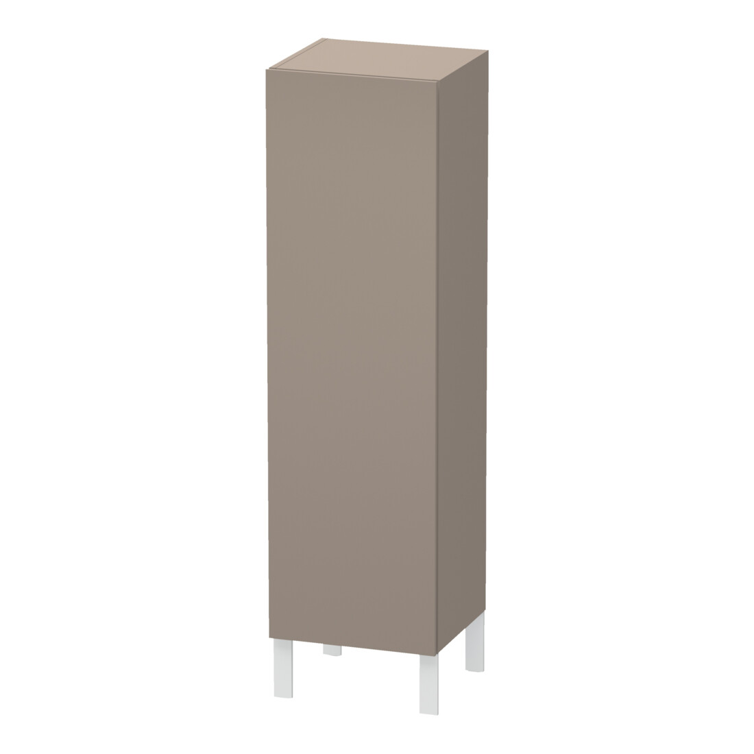 Duravit Halbhochschrank L-Cube 40x36,3x132cm, Tür rechts, basalt matt