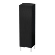 Duravit Halbhochschrank L-Cube 40x36,3x132cm, Tür rechts, Eiche schwarz