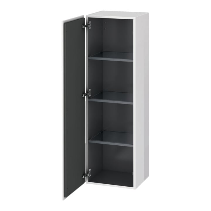 Duravit Halbhochschrank L-Cube 40x36,3x132cm, Tür rechts, Eiche schwarz