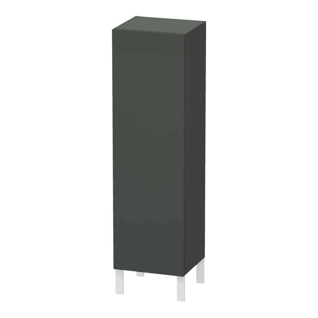 Duravit Halbhochschrank L-Cube 40x36,3x132cm, Tür rechts, graphit matt