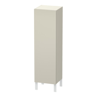Duravit Halbhochschrank L-Cube 40x36,3x132cm, Tür rechts, taupe matt