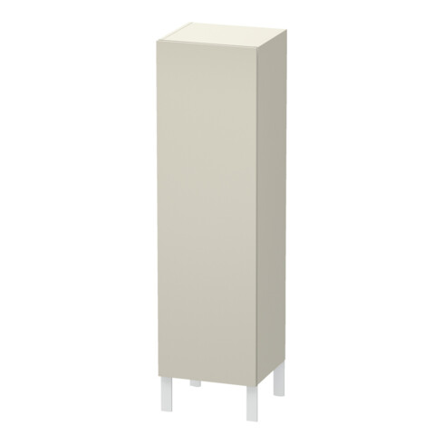 Duravit Halbhochschrank L-Cube 40x36,3x132cm, Tür rechts, taupe matt