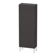 Duravit Halbhochschrank L-Cube 50x24,3x132cm, Tür li, graphit supermatt