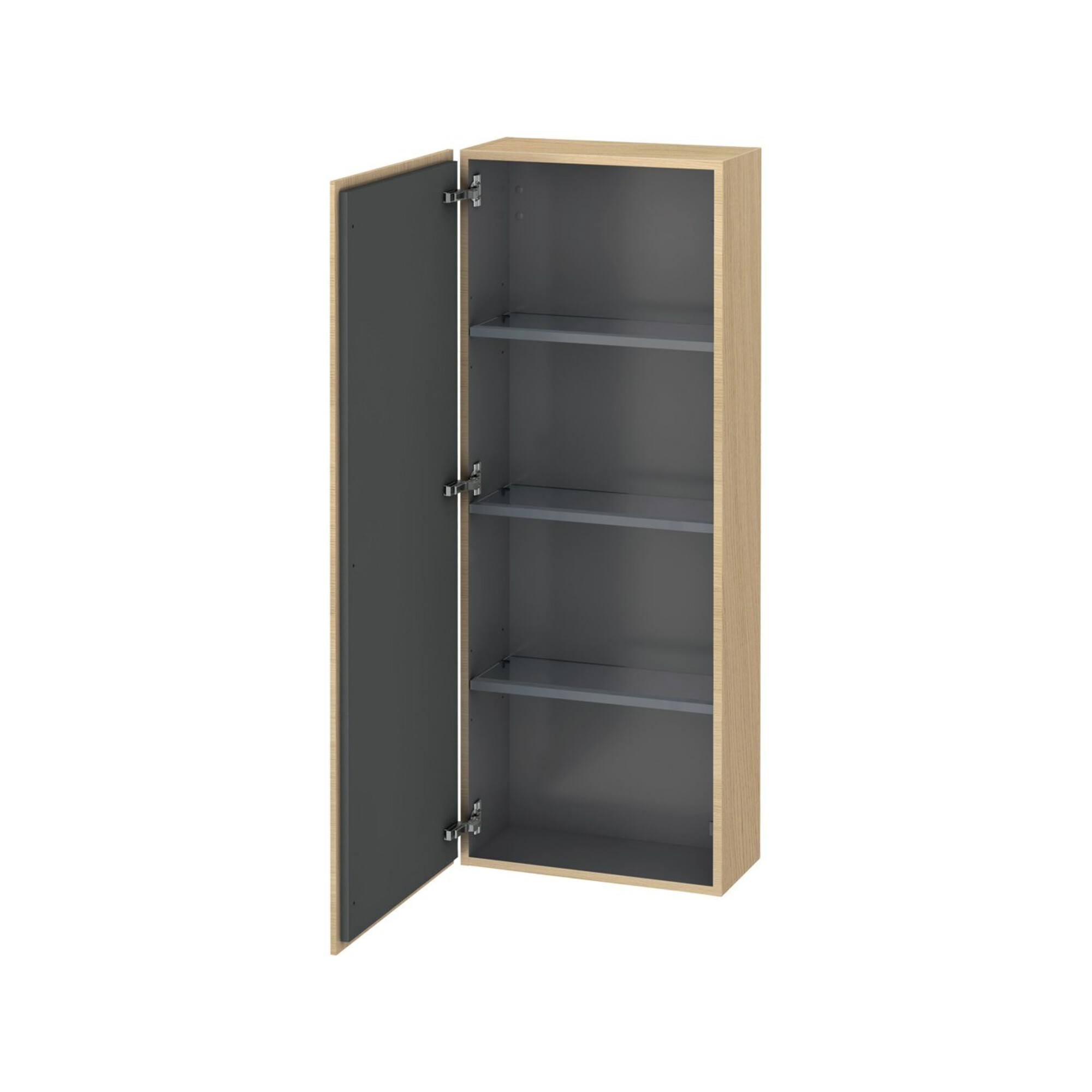 Duravit Halbhochschrank L-Cube 50x24,3x132cm, Tür li, mediterane eiche