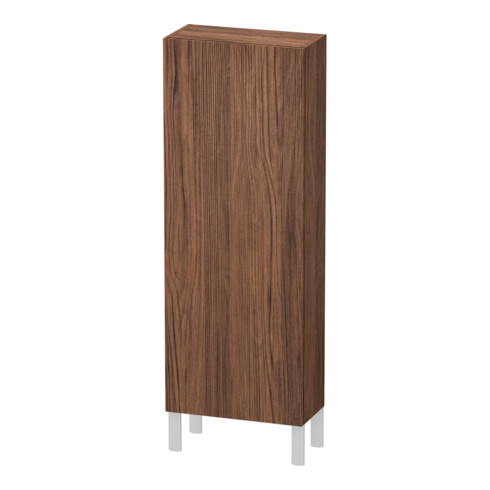 Duravit Halbhochschrank L-Cube 50x24,3x132cm, Tür li, nussbaum dunkel