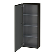 Duravit Halbhochschrank L-Cube 50x24,3x132cm, Tür li, schwarz Hochglanz