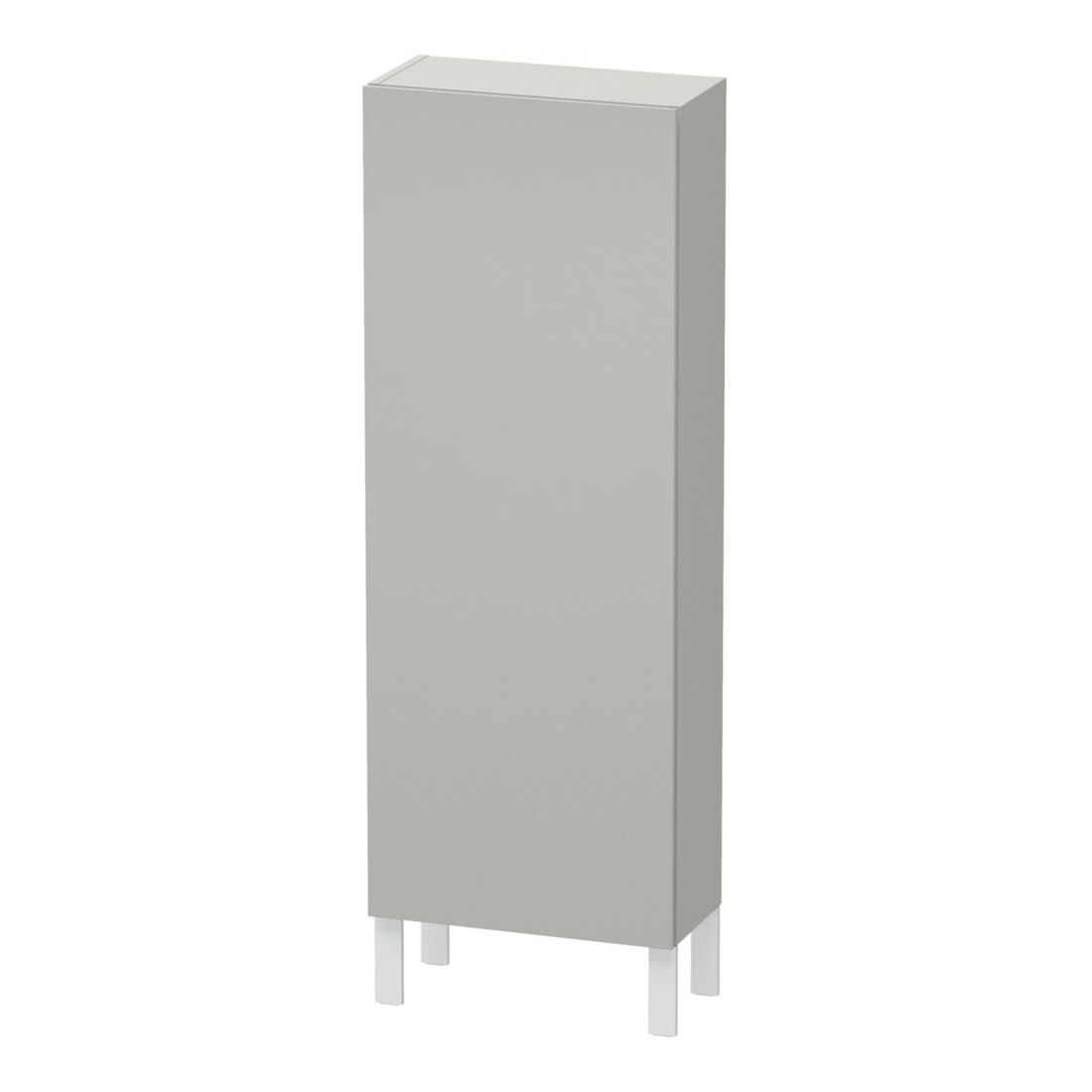 Duravit Halbhochschrank L-Cube 50x24,3x132cm, Tür links, betongrau matt