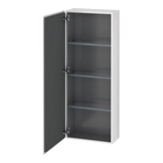 Duravit Halbhochschrank L-Cube 50x24,3x132cm, Tür links, Eiche schwarz