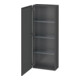 Duravit Halbhochschrank L-Cube 50x24,3x132cm, Tür links, graphit matt-1