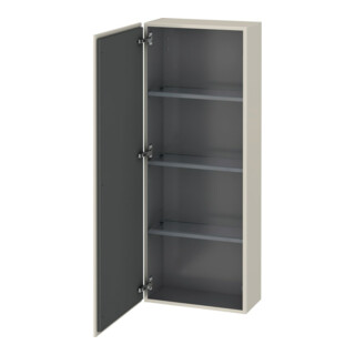 Duravit Halbhochschrank L-Cube 50x24,3x132cm, Tür links, taupe matt