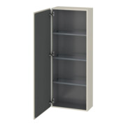 Duravit Halbhochschrank L-Cube 50x24,3x132cm, Tür links, taupe matt