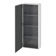 Duravit Halbhochschrank L-Cube 50x24,3x132cm, Tür links, weiß Hochglanz