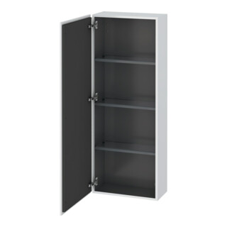 Duravit Halbhochschrank L-Cube 50x24,3x132cm, Tür links, weiß matt