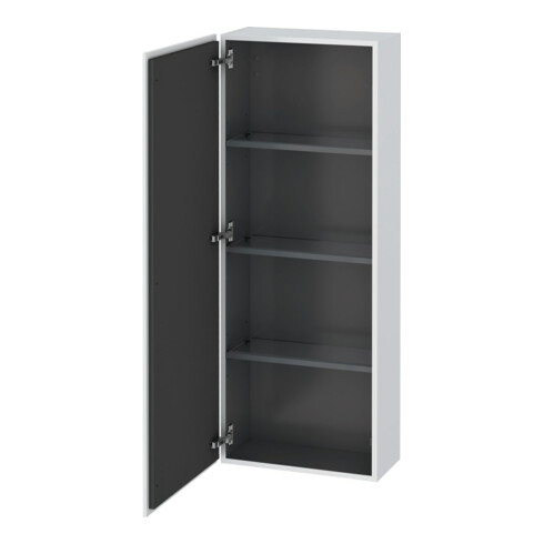 Duravit Halbhochschrank L-Cube 50x24,3x132cm, Tür links, weiß matt