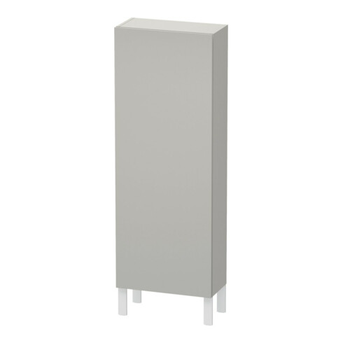 Duravit Halbhochschrank L-Cube 50x24,3x132cm, Tür re, betongrau matt