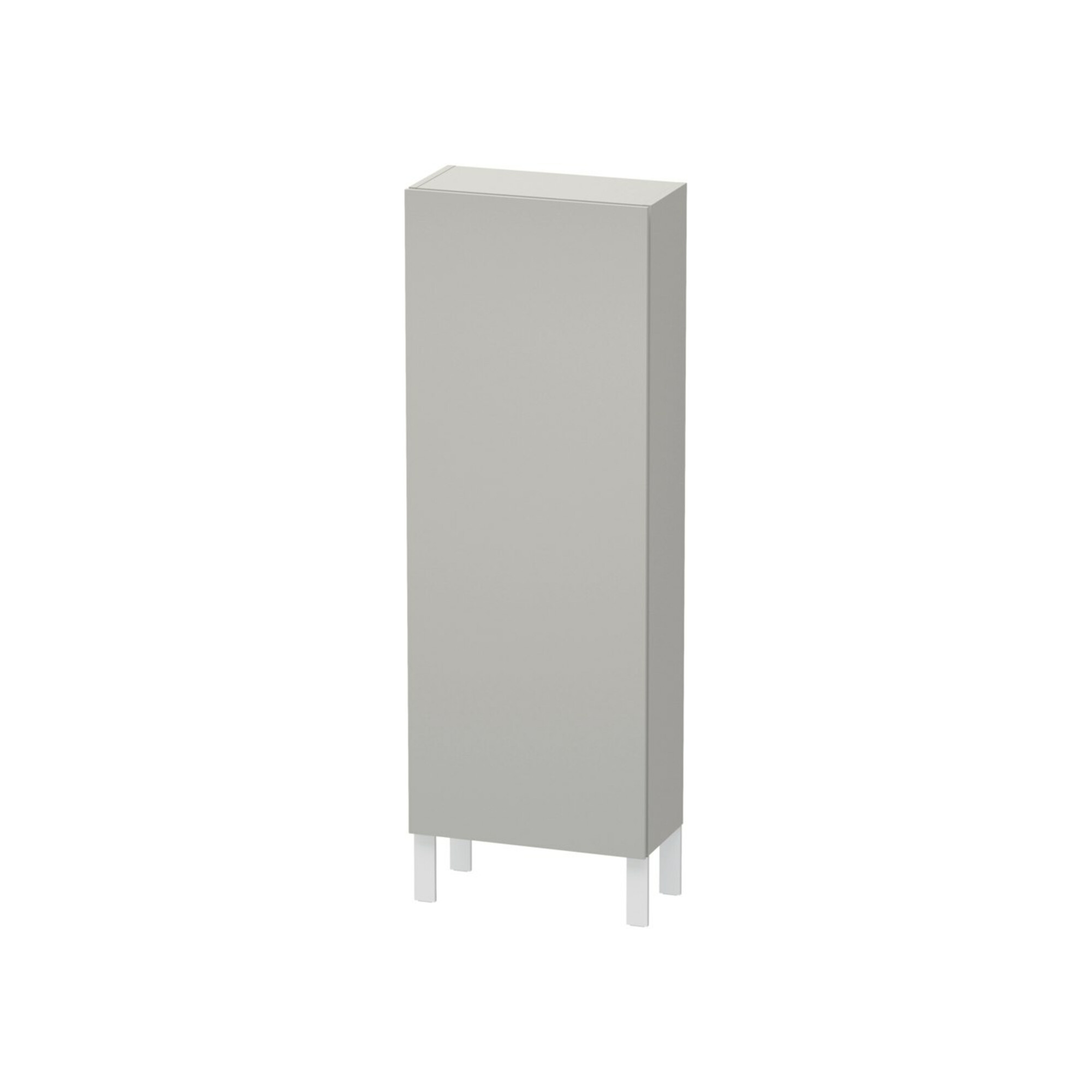Duravit Halbhochschrank L-Cube 50x24,3x132cm, Tür re, betongrau matt