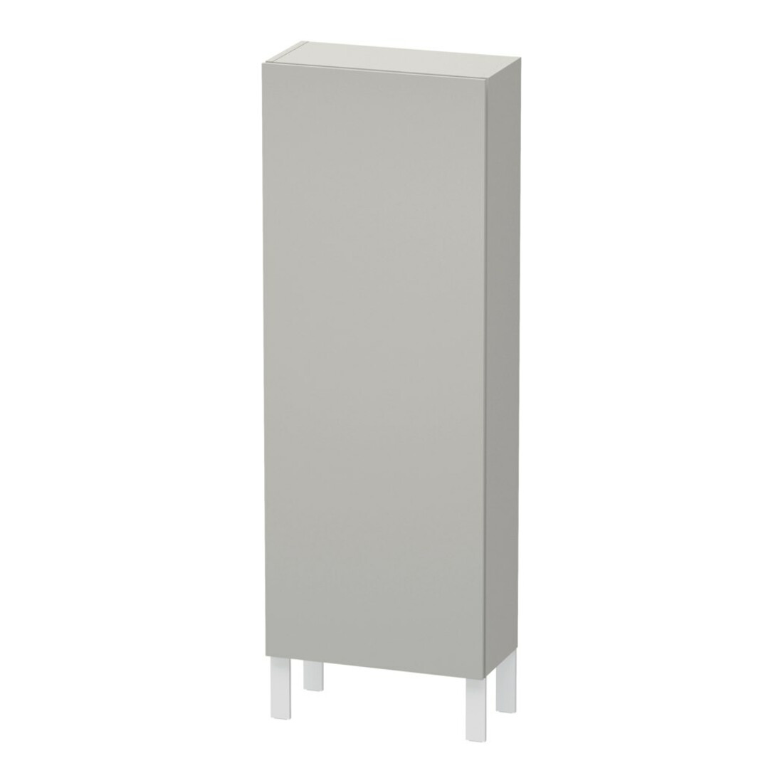 Duravit Halbhochschrank L-Cube 50x24,3x132cm, Tür re, betongrau matt