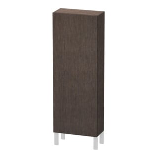 Duravit Halbhochschrank L-Cube 50x24,3x132cm, Tür re, Ei dkl. gebürstet