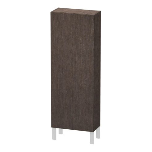 Duravit Halbhochschrank L-Cube 50x24,3x132cm, Tür re, Ei dkl. gebürstet