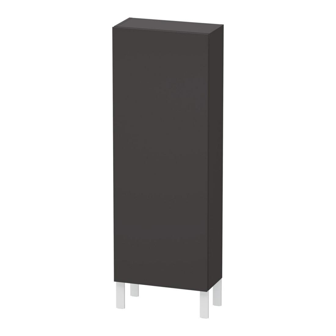 Duravit Halbhochschrank L-Cube 50x24,3x132cm, Tür re, graphit supermatt