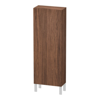 Duravit Halbhochschrank L-Cube 50x24,3x132cm, Tür re, nussbaum dunkel