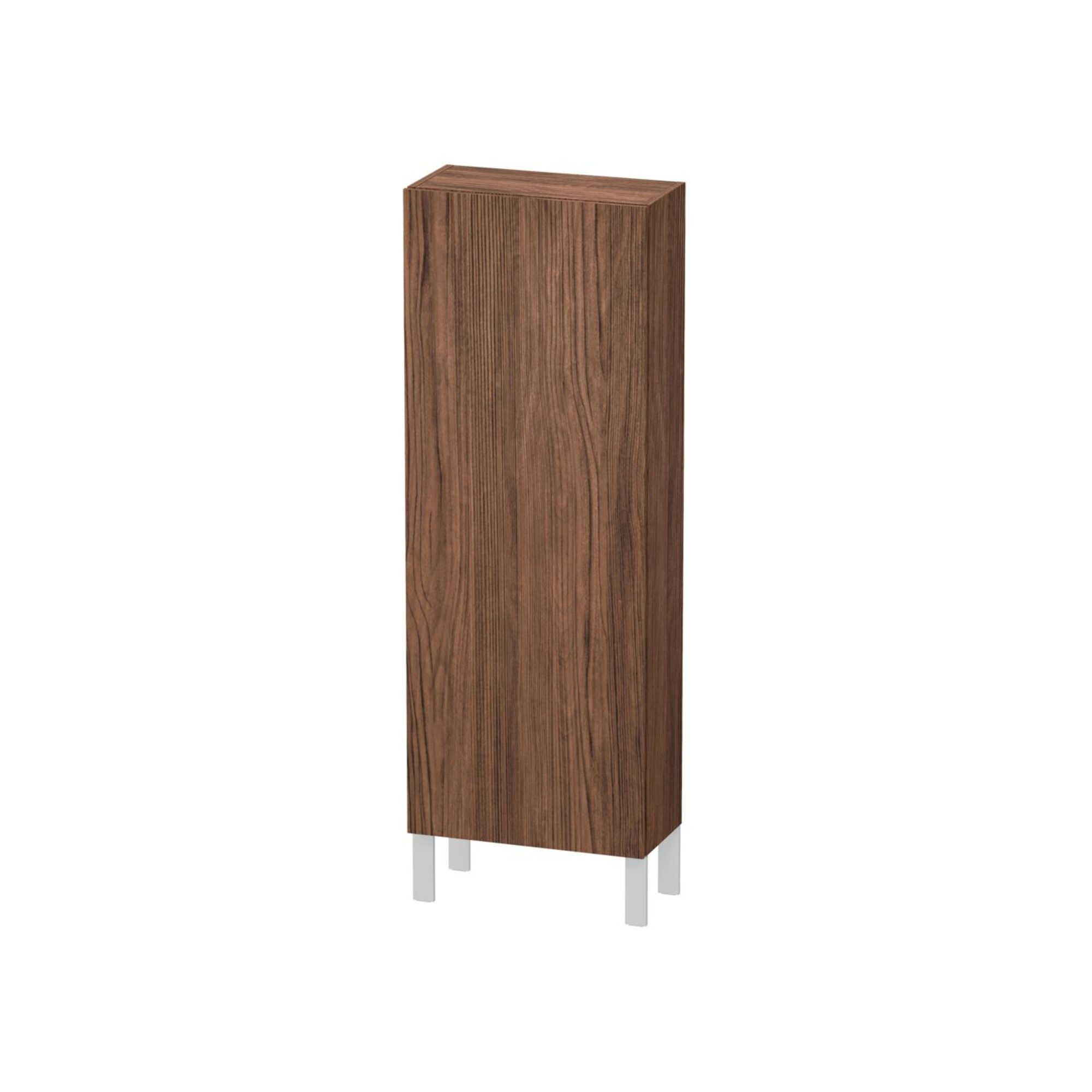 Duravit Halbhochschrank L-Cube 50x24,3x132cm, Tür re, nussbaum dunkel