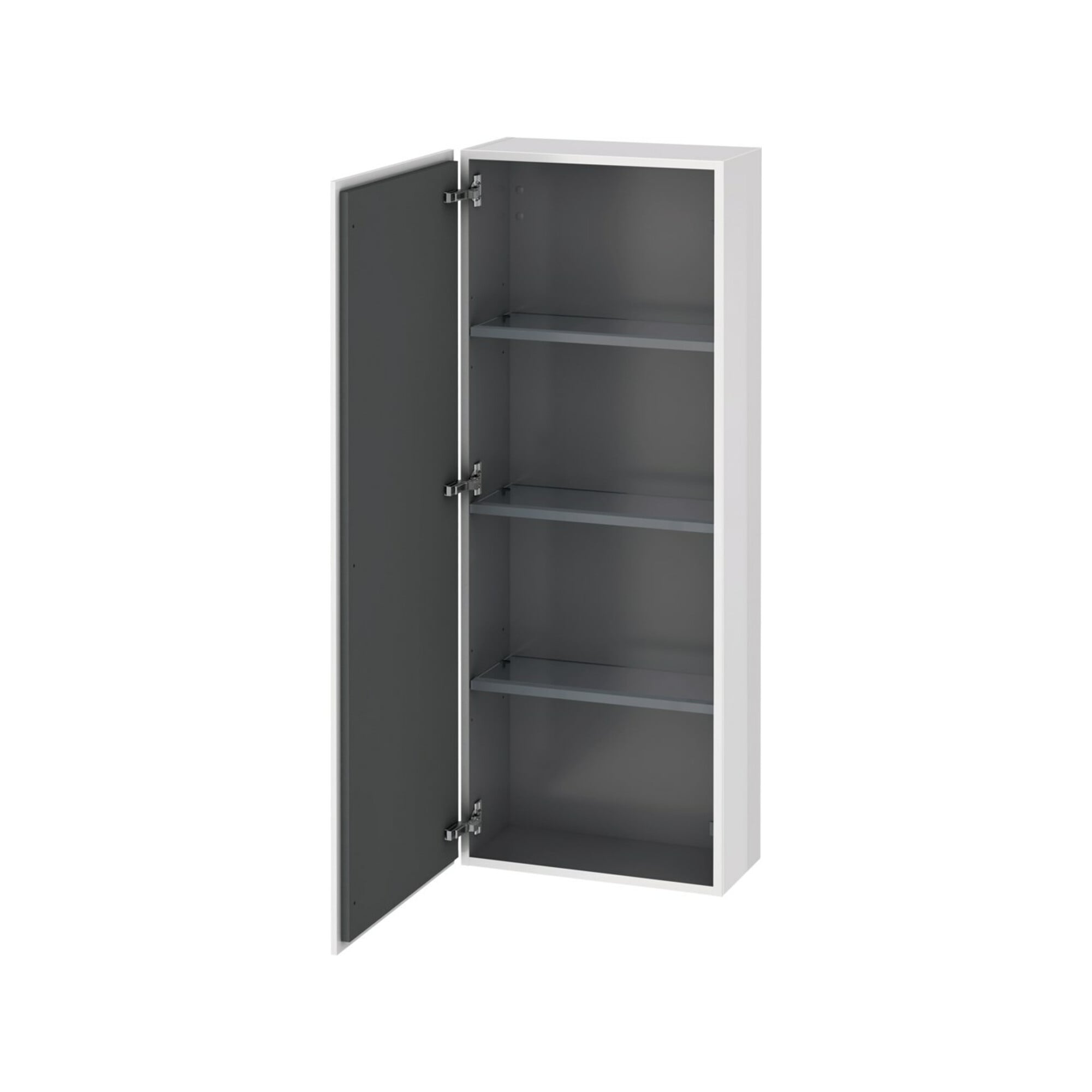 Duravit Halbhochschrank L-Cube 50x24,3x132cm, Tür re, taupe supermatt