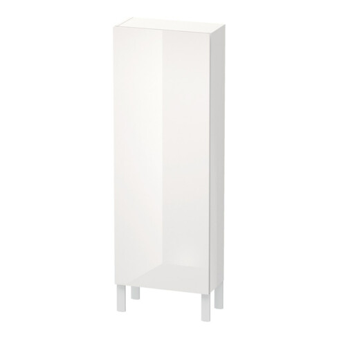 Duravit Halbhochschrank L-Cube 50x24,3x132cm, Tür re, weiß Hochglanz