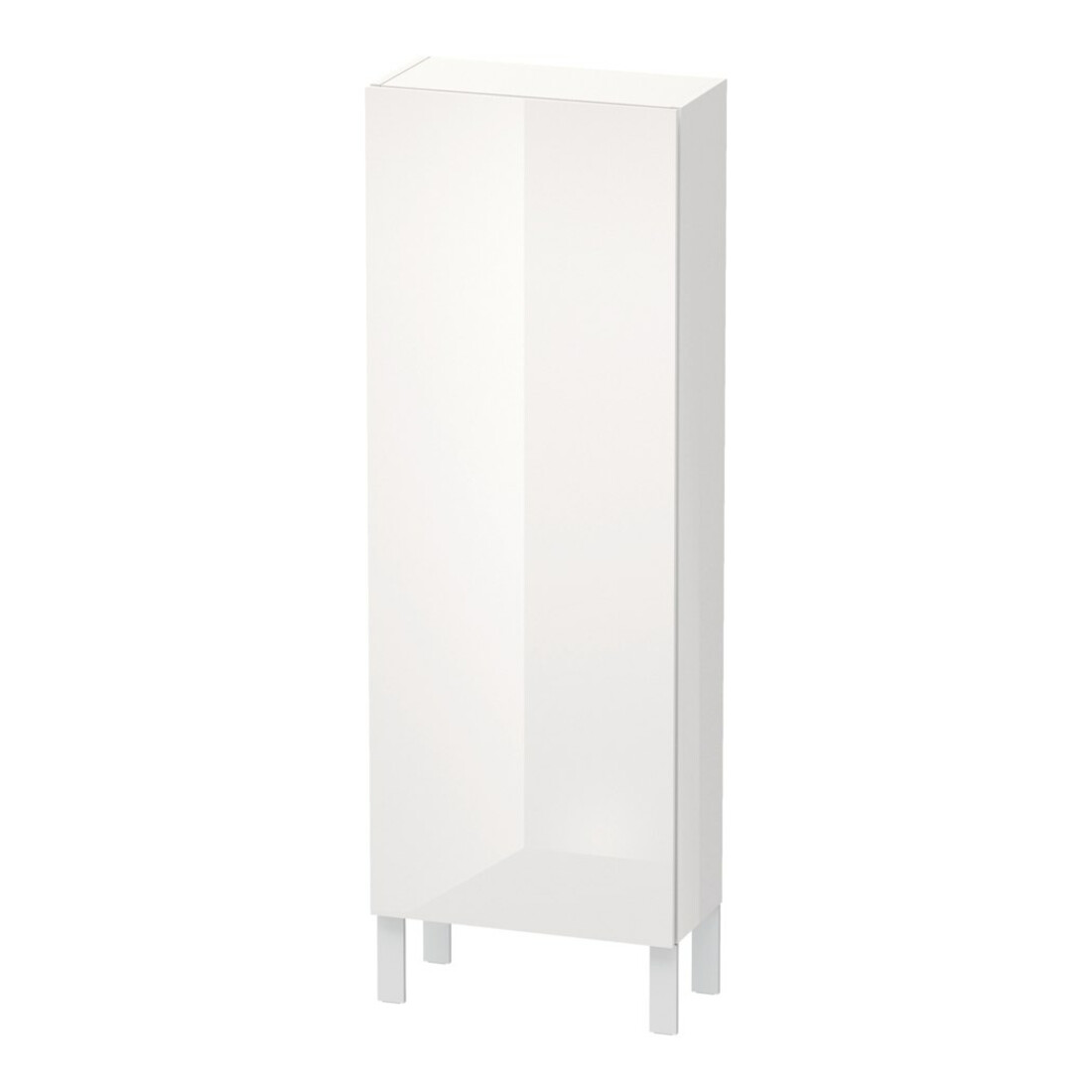 Duravit Halbhochschrank L-Cube 50x24,3x132cm, Tür re, weiß Hochglanz
