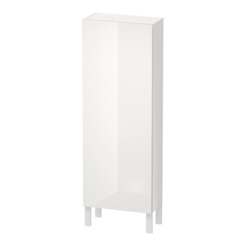Duravit Halbhochschrank L-Cube 50x24,3x132cm, Tür re, weiß Hochglanz