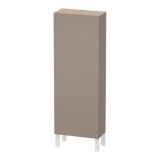 Duravit Halbhochschrank L-Cube 50x24,3x132cm, Tür rechts, basalt matt