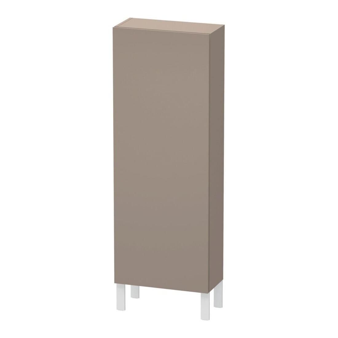 Duravit Halbhochschrank L-Cube 50x24,3x132cm, Tür rechts, basalt matt