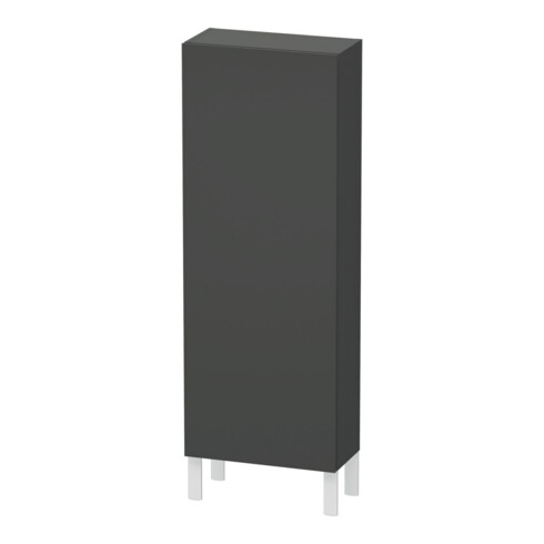 Duravit Halbhochschrank L-Cube 50x24,3x132cm, Tür rechts, graphit matt